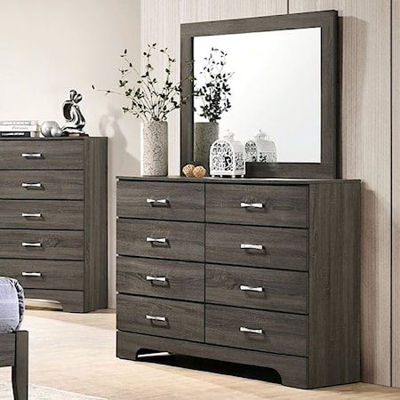 8-Drawer Dresser and Mirror Set