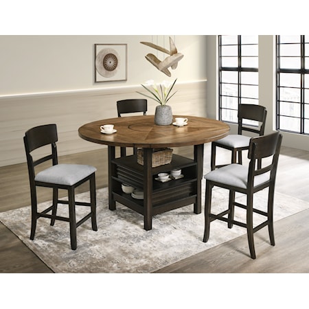 5-Piece Counter Height Dining Set