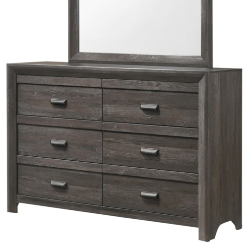 Contemporary 6-Drawer Dresser