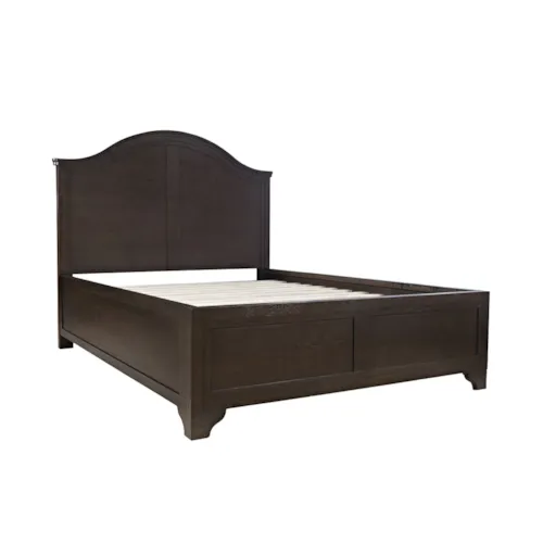 Transitional Arched Panel Queen Bed