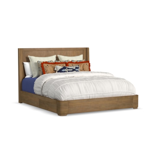 Transitional King Panel Storage Bed