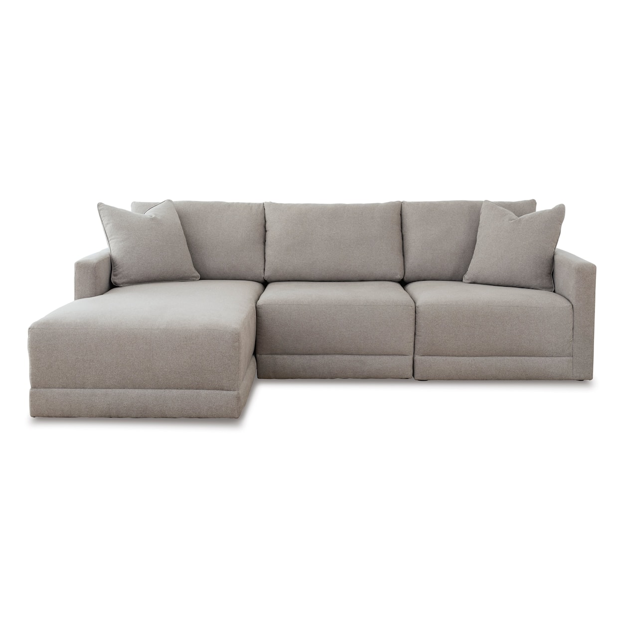 Ashley Furniture Benchcraft Katany 3-Piece Sectional with Chaise
