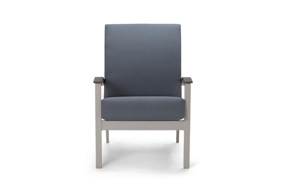 Cushioned Armchair w/Polymer Panel Arms