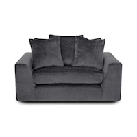 Casual Chair with 3-Throw Pillows