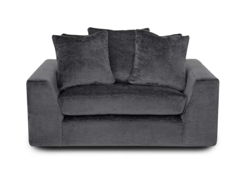 Casual Chair with 3-Throw Pillows