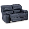 Signature Leroy Reclining Power Loveseat