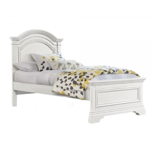 Traditional Arch Top Complete Twin Bed
