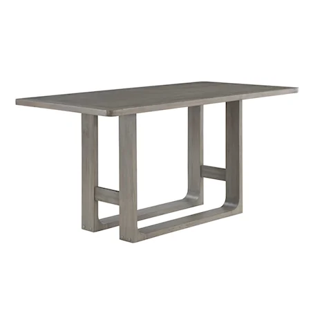 Toscana Mid-Century Modern Counter Height 72in. Dining Table