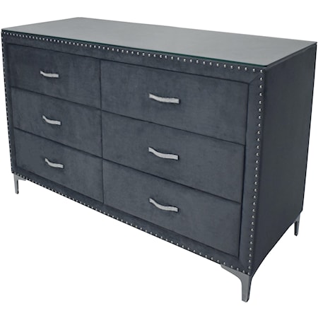Glam 6-Drawer Dresser