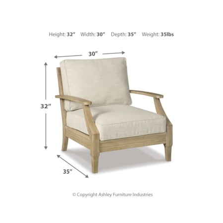 Lounge Chair W/Cushion (1/Cn)