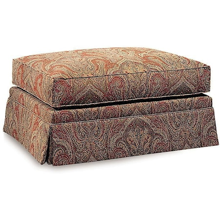 Traditional Ottoman with Roller Casters