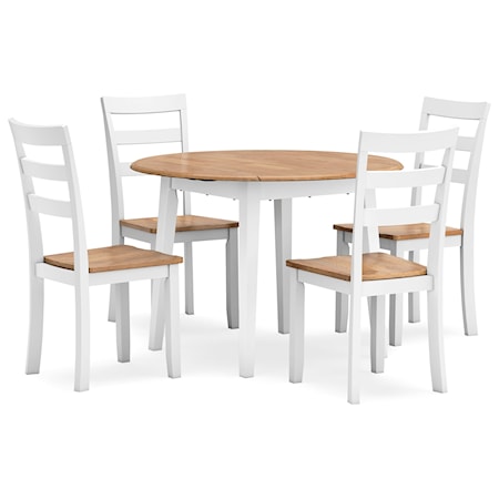 5-Piece Round Dining Set