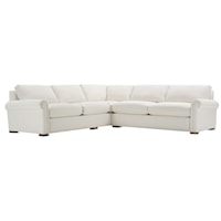Contemporary 2-Piece Sectional with Right-Facing Corner Sofa