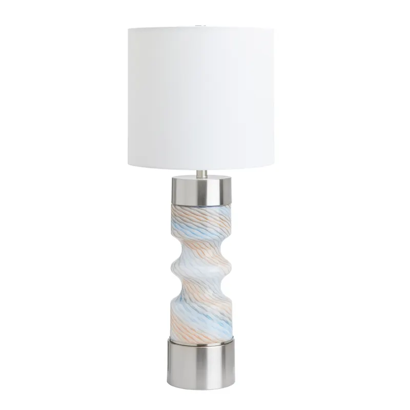 30.25" Glass Table Lamp