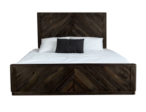 Modern Rustic King Panel Bed
