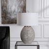 Uttermost Table Lamps Cyprien Gray White Table Lamp