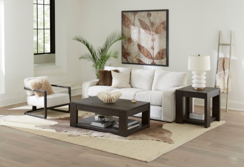 Transitional 3-Piece Occasional Set with Lift Top Cocktail Table