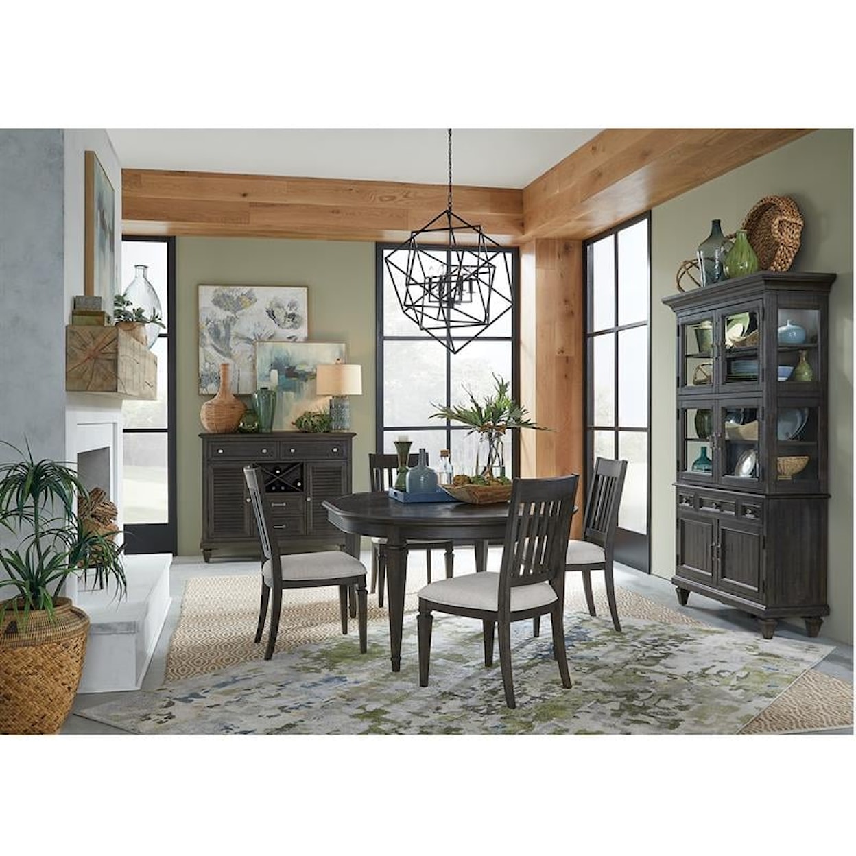 Magnussen Home Calistoga Dining Round Dining Table