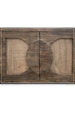 International Furniture Direct Cosalá Rustic Brown 4-Door TV Stand with Open Shelving