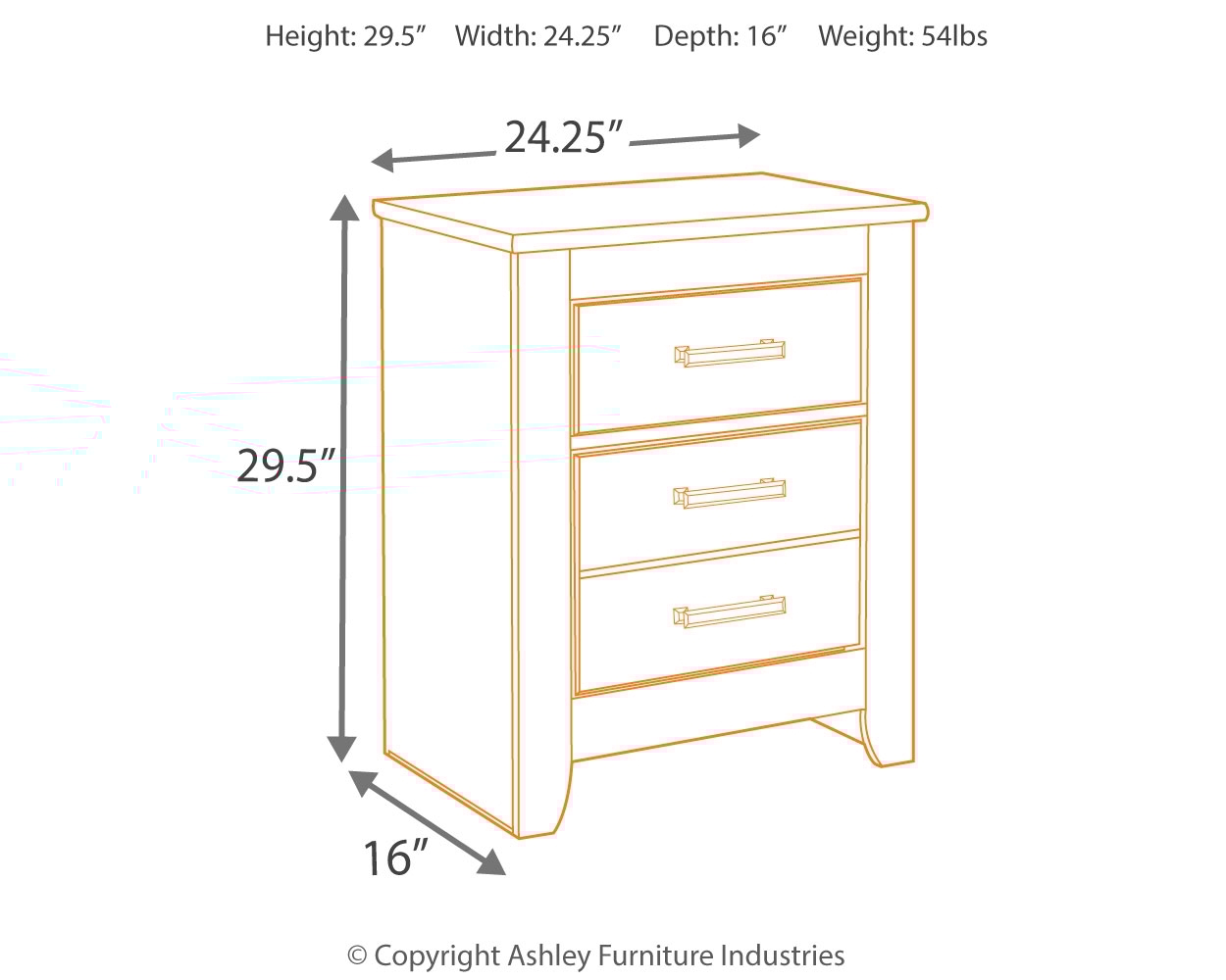 2-Drawer Nightstand