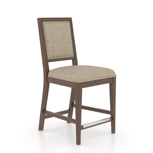 Transitional Upholstered Counter Stool