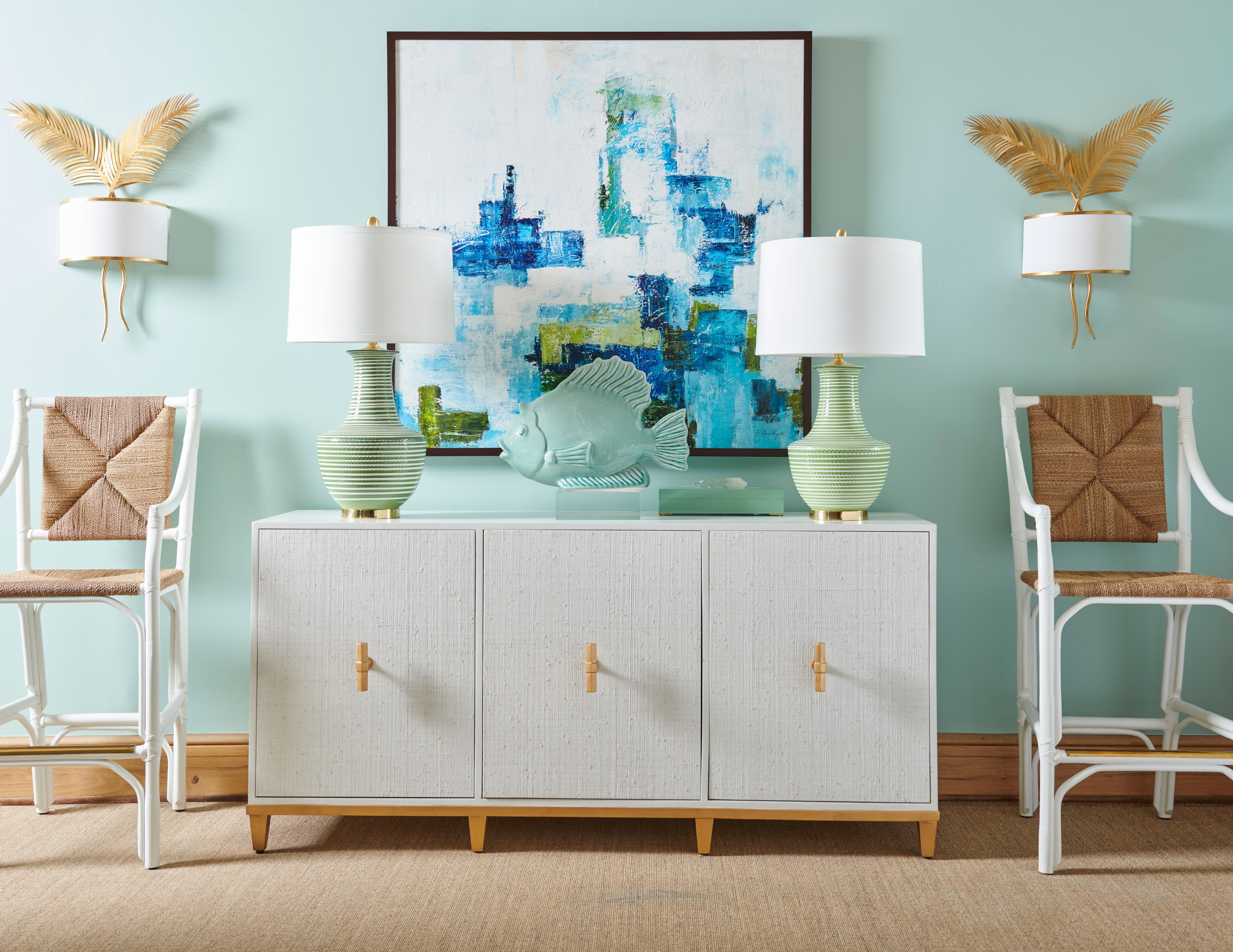 Chelsea House Chelsea House Misc Double Palm Sconce - Gold