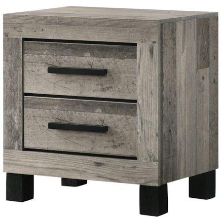 NATURAL GREY NIGHTSTAND |