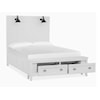 Magnussen Home Heron Cove Bedroom Queen Lamp Panel Storage Bed