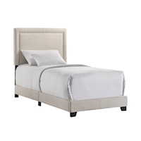 Contemporary Zion Twin Upholstered Bed