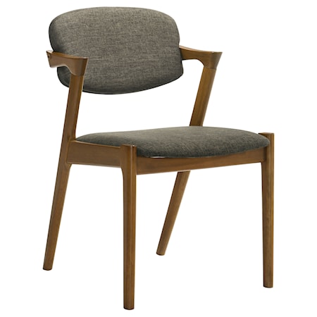 Malone Padded Wood Dining Arm Chair