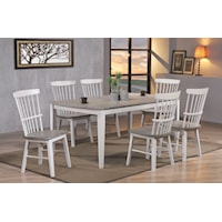 Cottage-style 7-Piece Dining Set