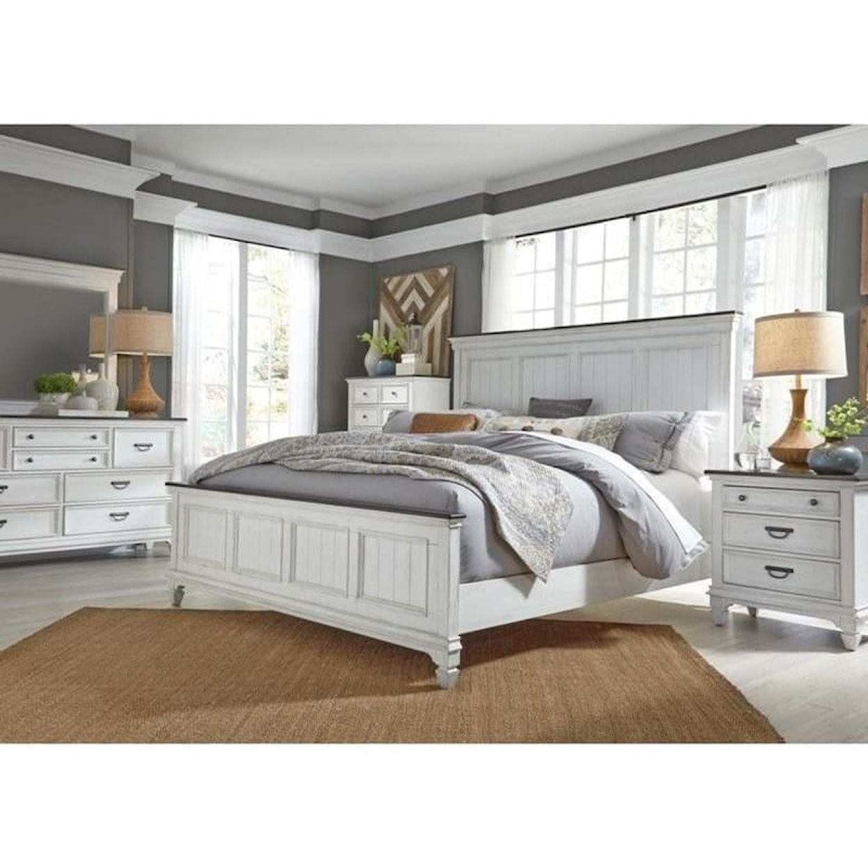 Liberty Furniture Allyson Park Queen Panel Bed