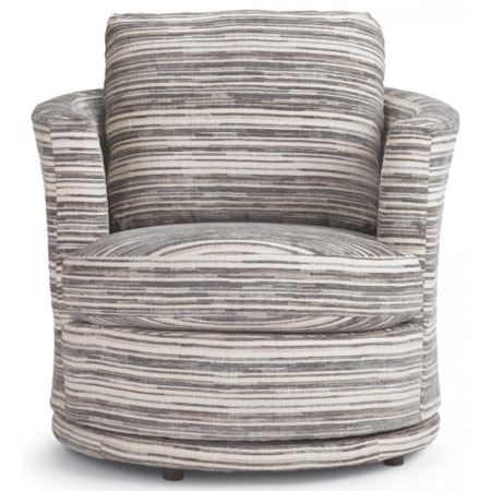 Swivel Barrel Chair