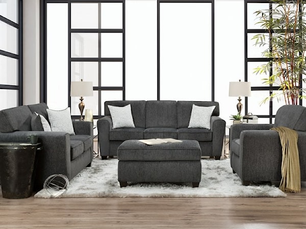 TARZANNA GREY SOFA & LOVESEAT |