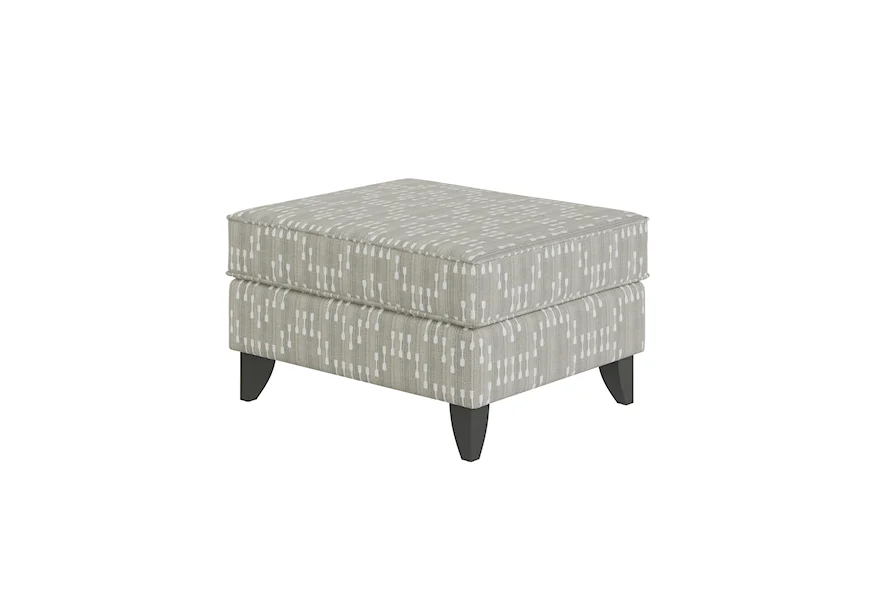 7000 CHARLOTTE PARCHMENT Accent Ottoman by Fusion Furniture at Prime Brothers Furniture