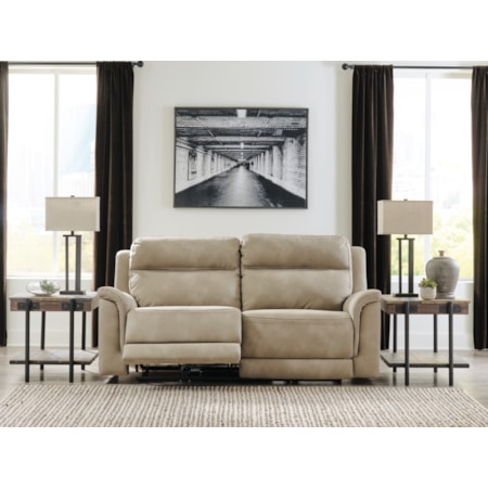 2 Seat Pwr Rec Sofa Adj Hdrest