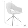 Armen Living Pria Dining Chair