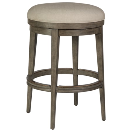 Cecile Backless Swivel Barstool