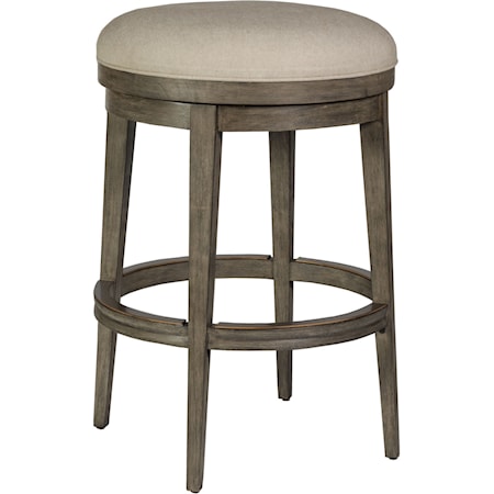 Cecile Backless Swivel Barstool