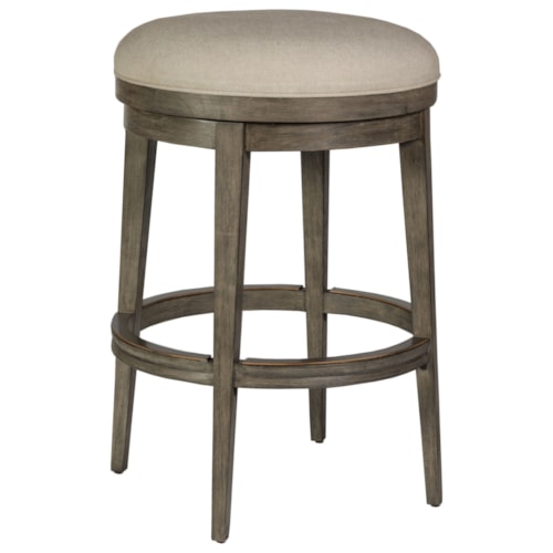 Cecile Backless Swivel Barstool