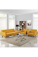 Modway Engage Sofa Loveseat and Armchair Set of 3