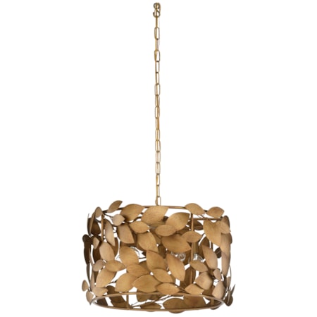 Ficus Round Chandelier - Gold