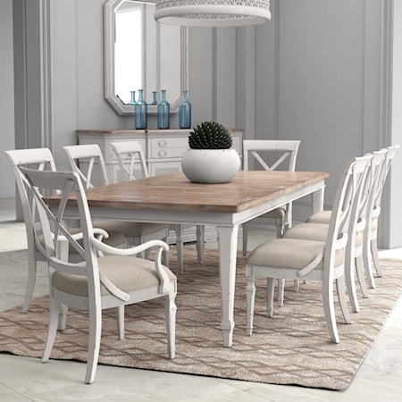 10-Piece Dining Set with Credenza