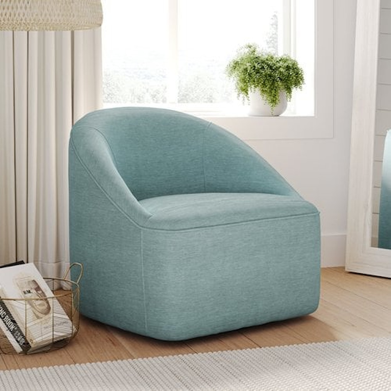 Jofran Lulu Swivel Accent Chair