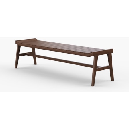 72″ Backless Wooden Bench