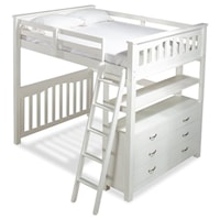 Mission Style Twin Loft Bed