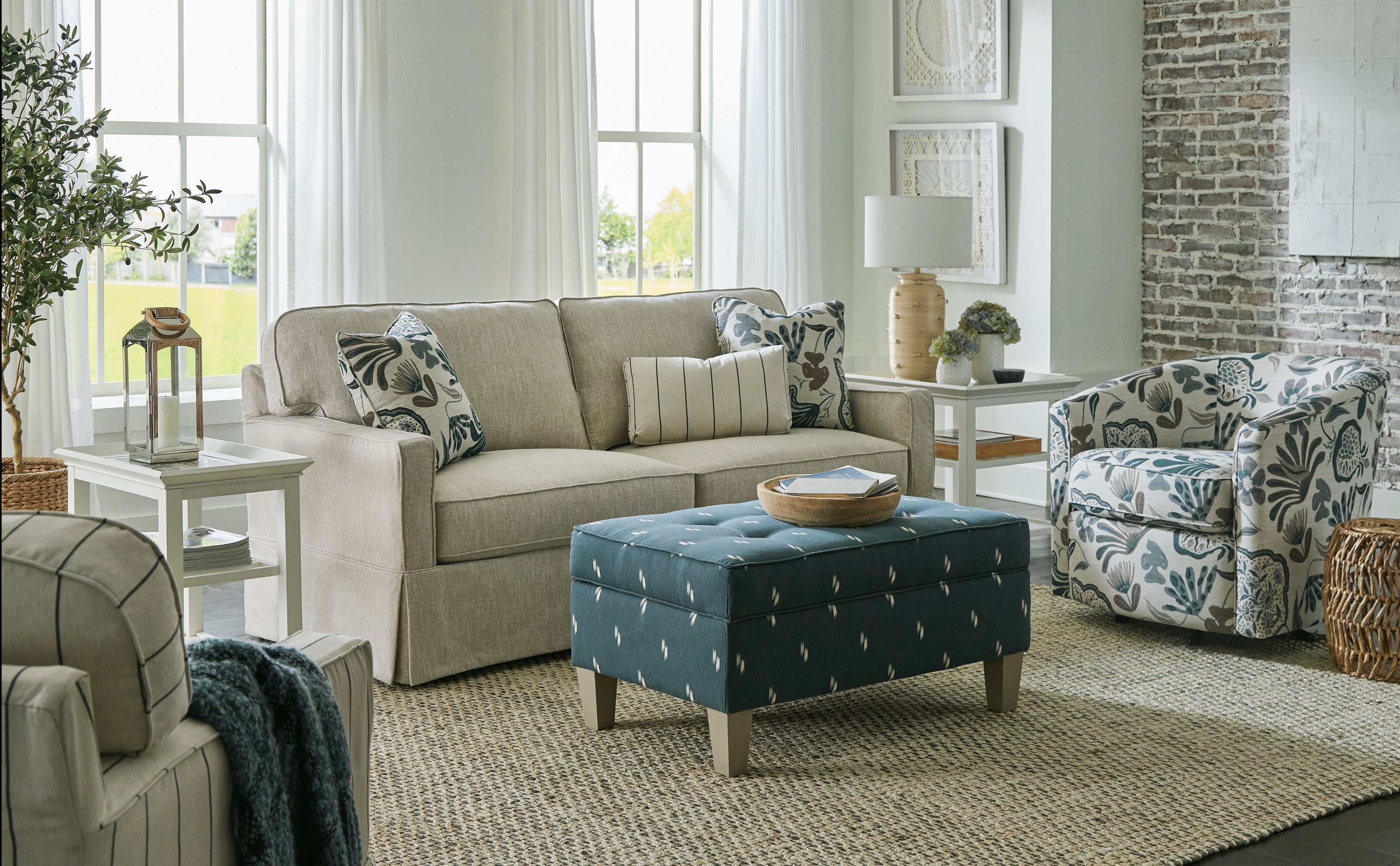 2-Cushion Slipcover Sofa