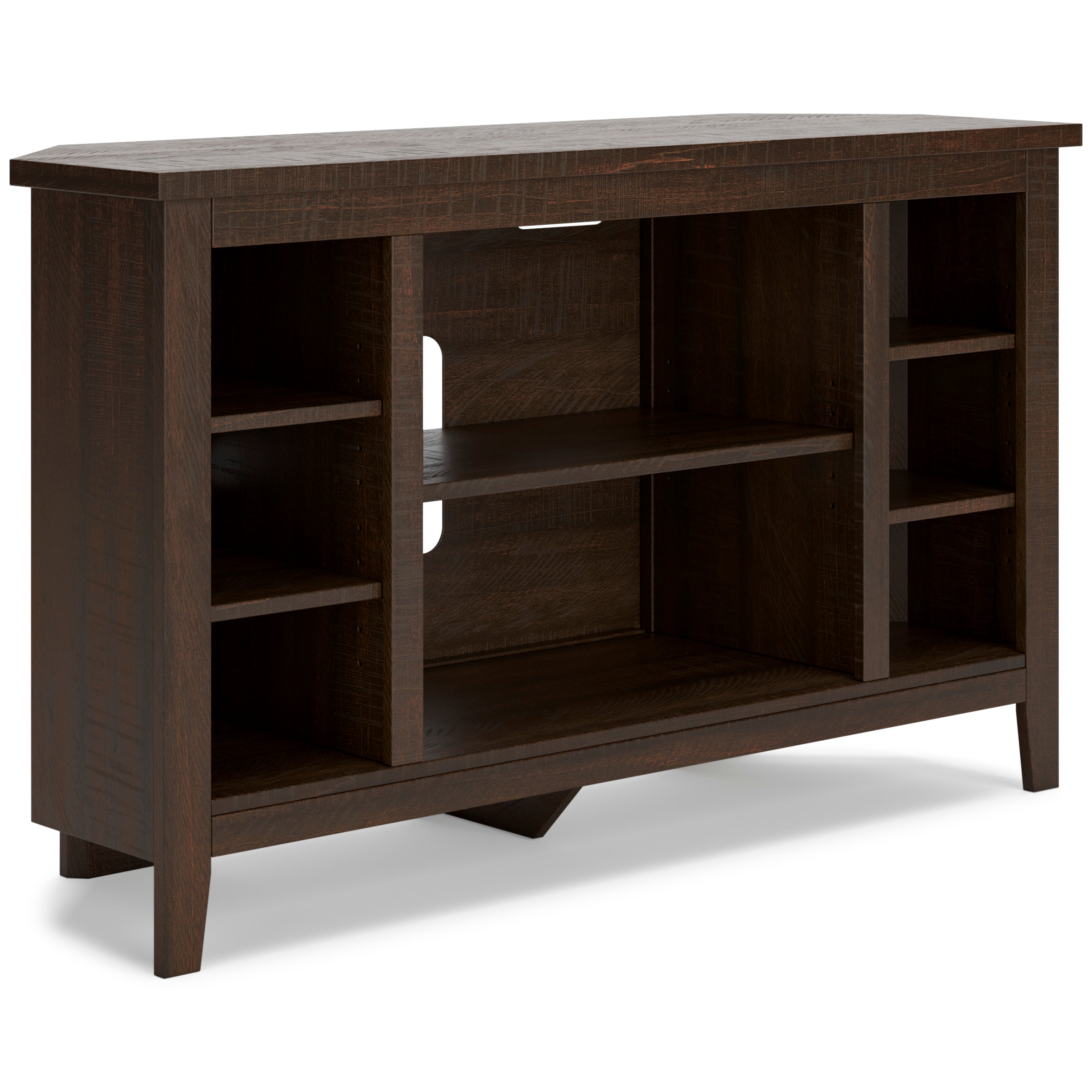 Corner tv deals stand bookcase