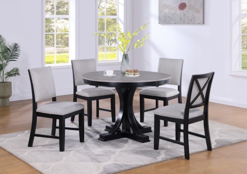 Harriet Transitional 5-Piece Dining Set
