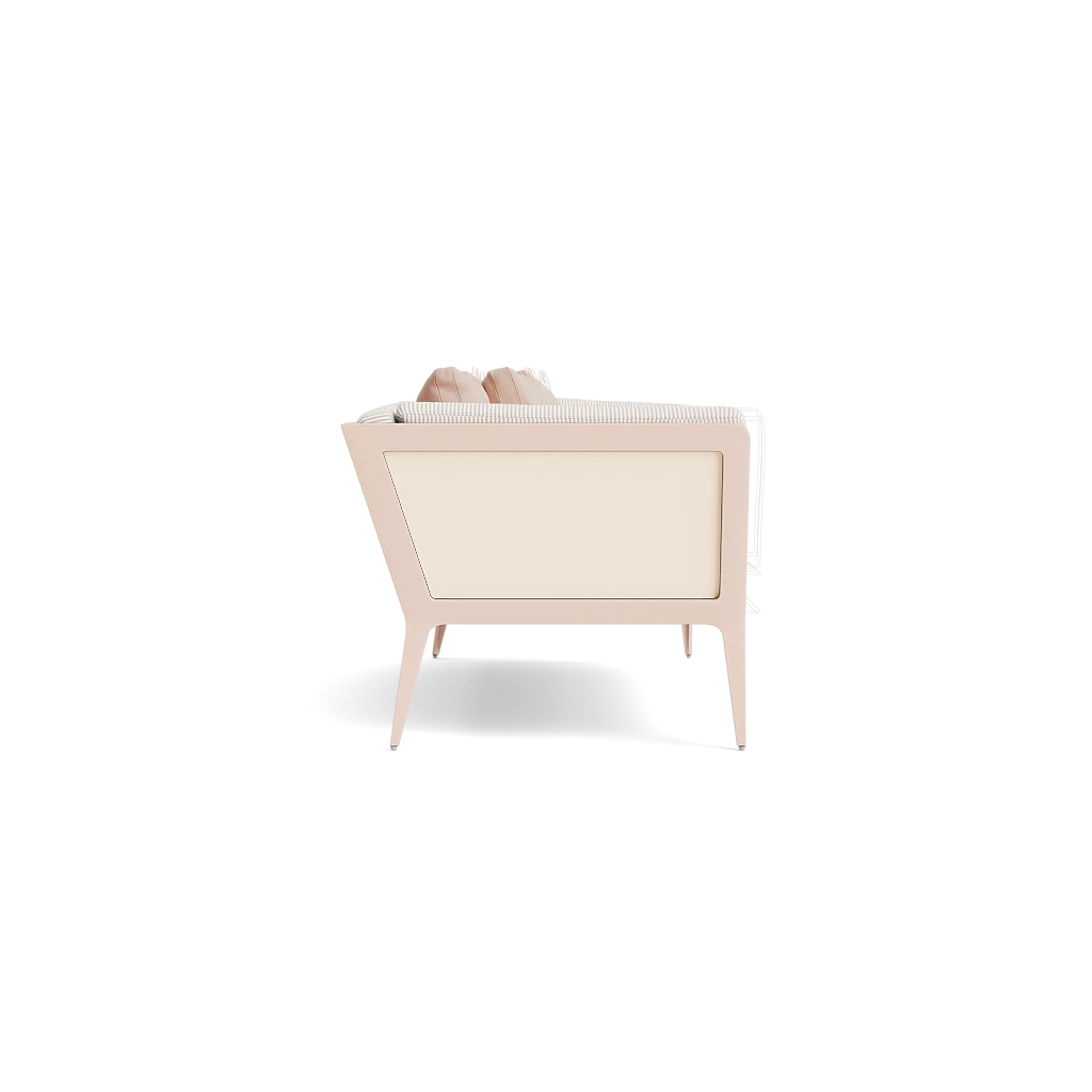 Modern Sofa w/Throw Pillows